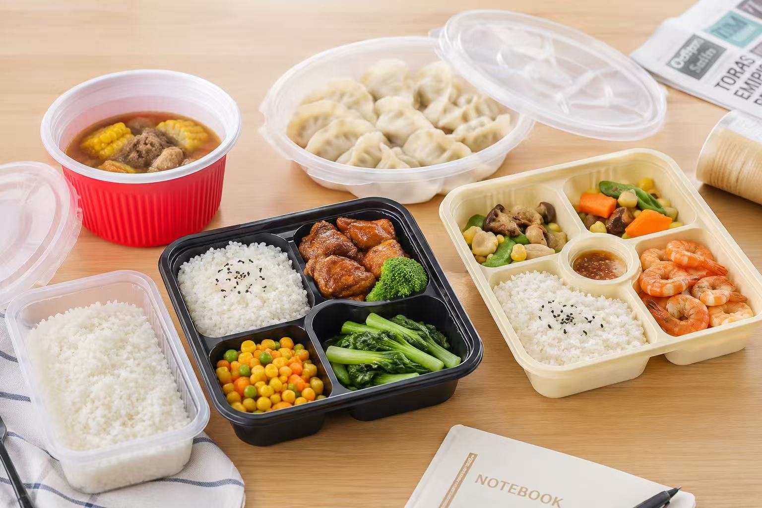 丰富的 PP 一次性餐盒矩阵，覆盖多场景餐饮包装需求